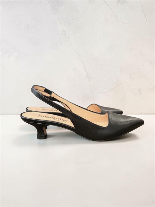 slingback scollo asimmetrico NILA NILA | AB894M115NERO